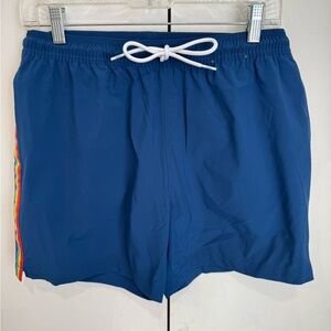 Chubbies Men’s Swimtrunks with Rainbow Stripes